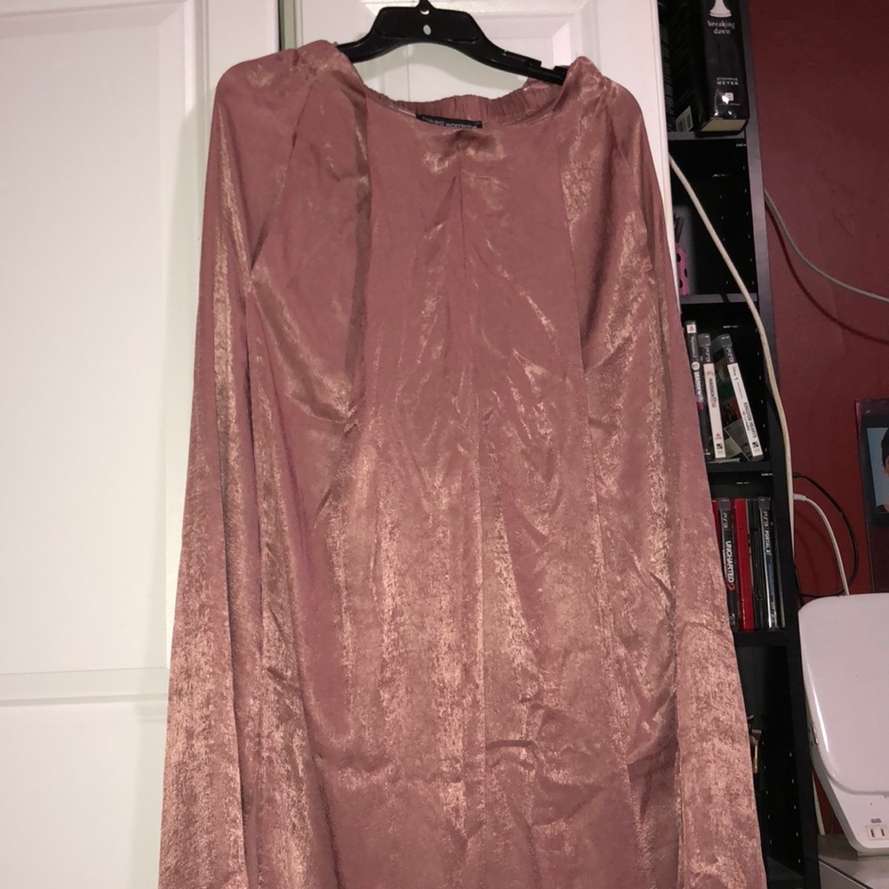 Naked wardrobe satin pants with slits